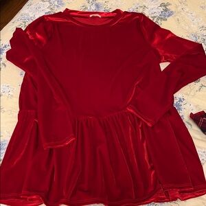 Elegant Red Women's Blouse
